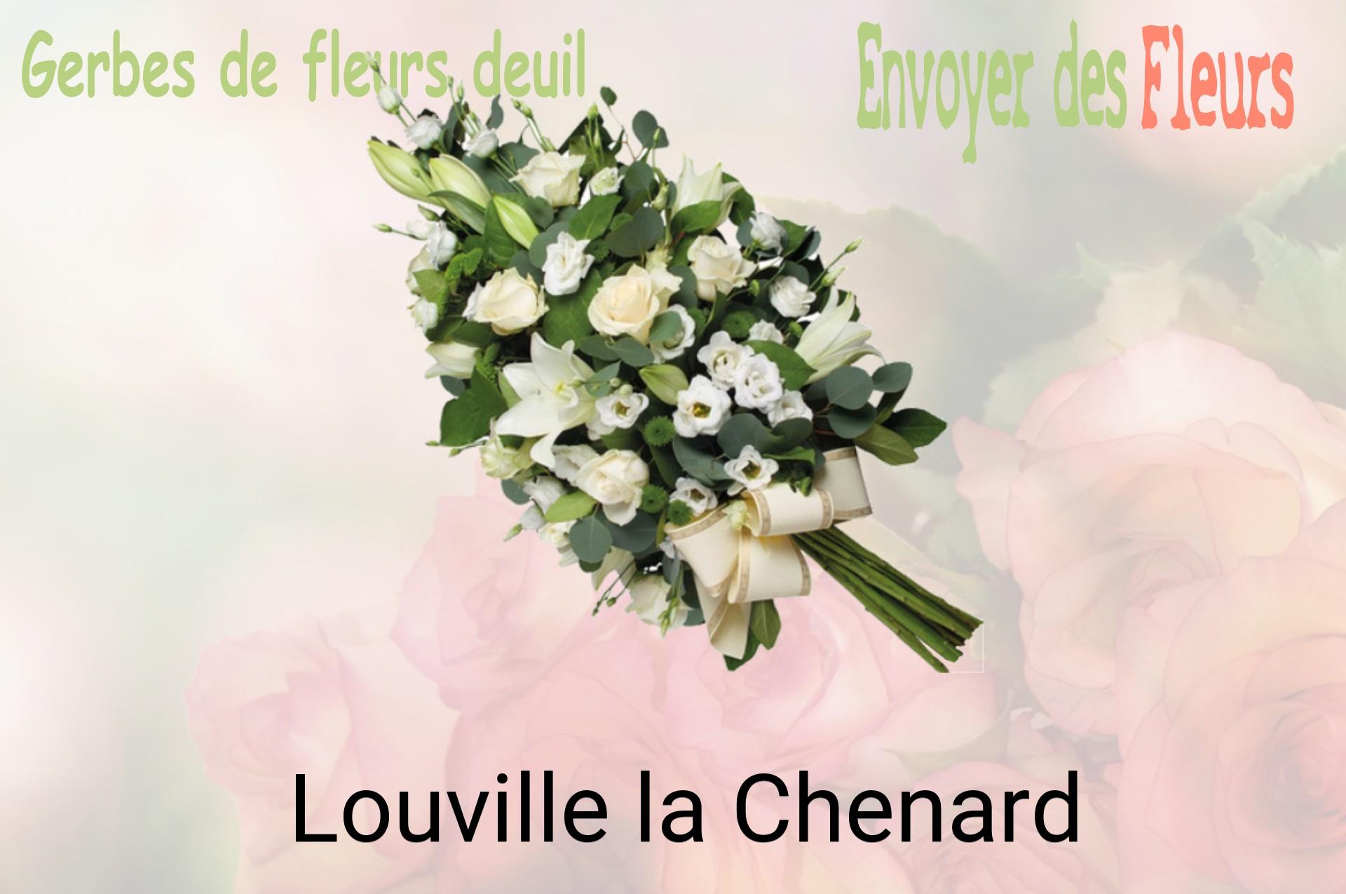 Gerbe de fleurs de deuil livrée à Louville-la-Chenard